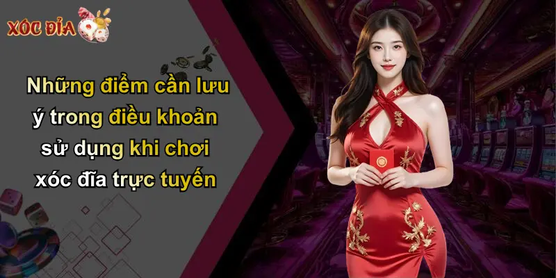 Những điểm cần lưu ý trong điều khoản sử dụng khi chơi xóc đĩa trực tuyến