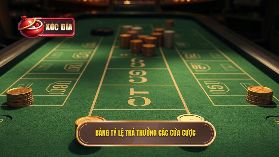 Các cửa đặt cược và tỷ lệ trả thưởng